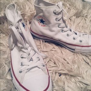 White converse high tops